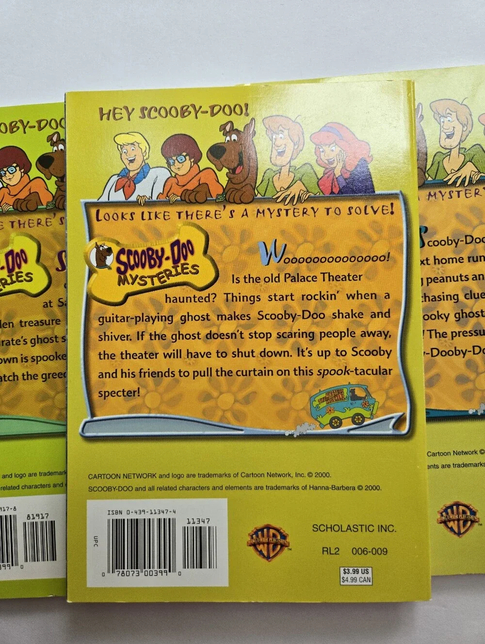 Scooby-Doo! Mysteries Kids Chapter Books James Gelsey Cartoon Network Set of 3